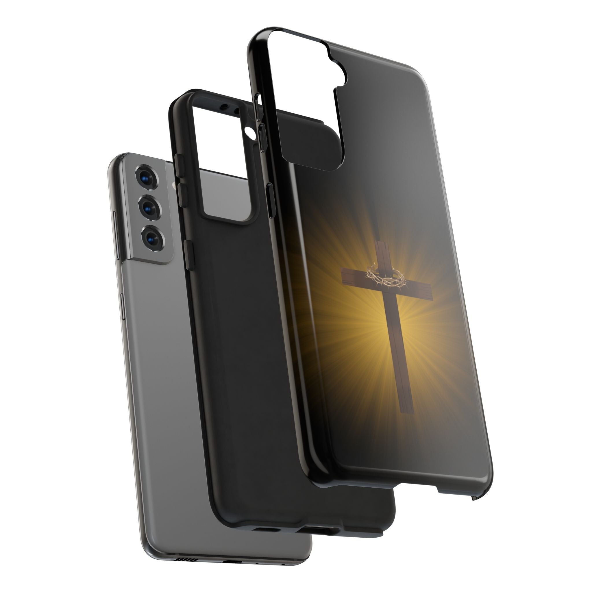 Cross and Crown of Thorns Phone Case