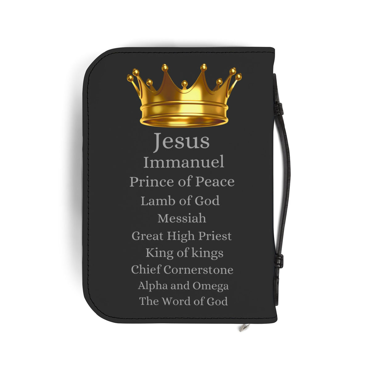 Gold Cross & Crown Bible Cover