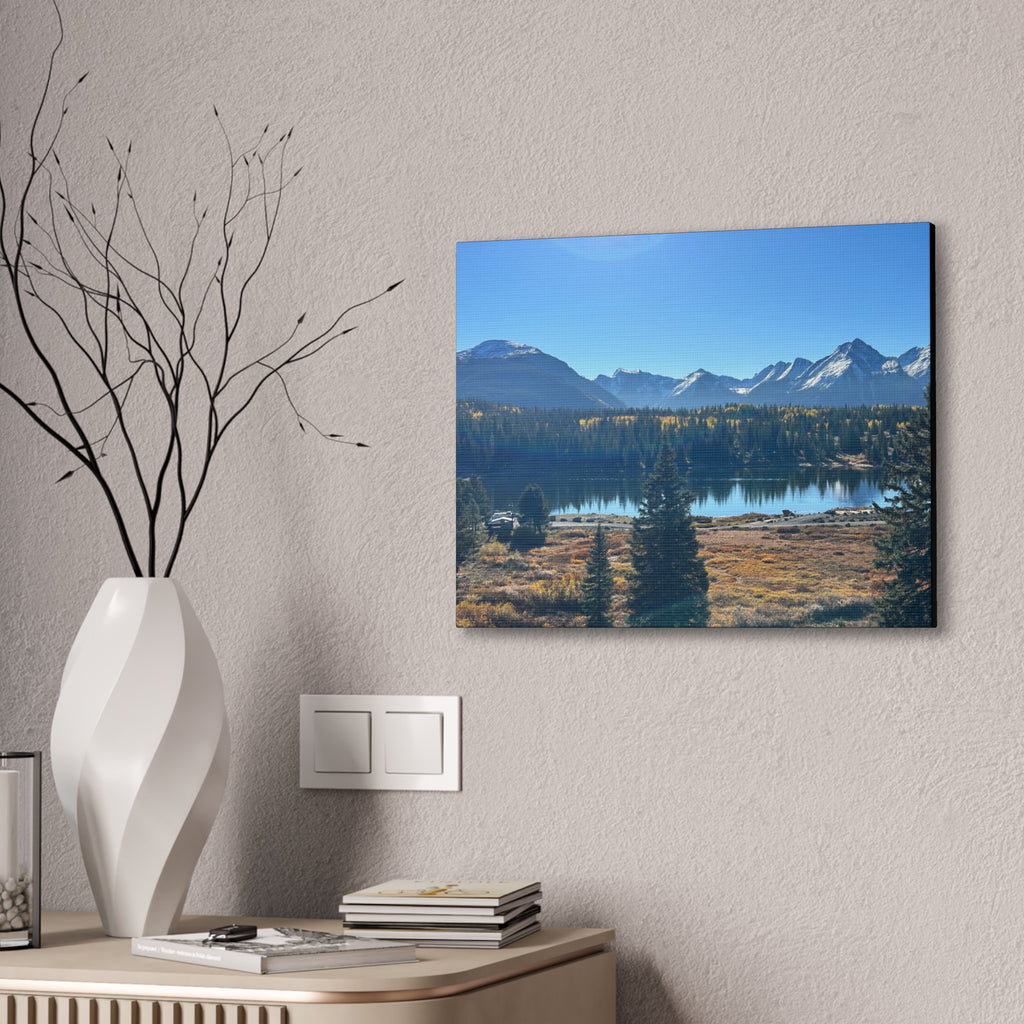 Mountain Lake Landscape Canvas
