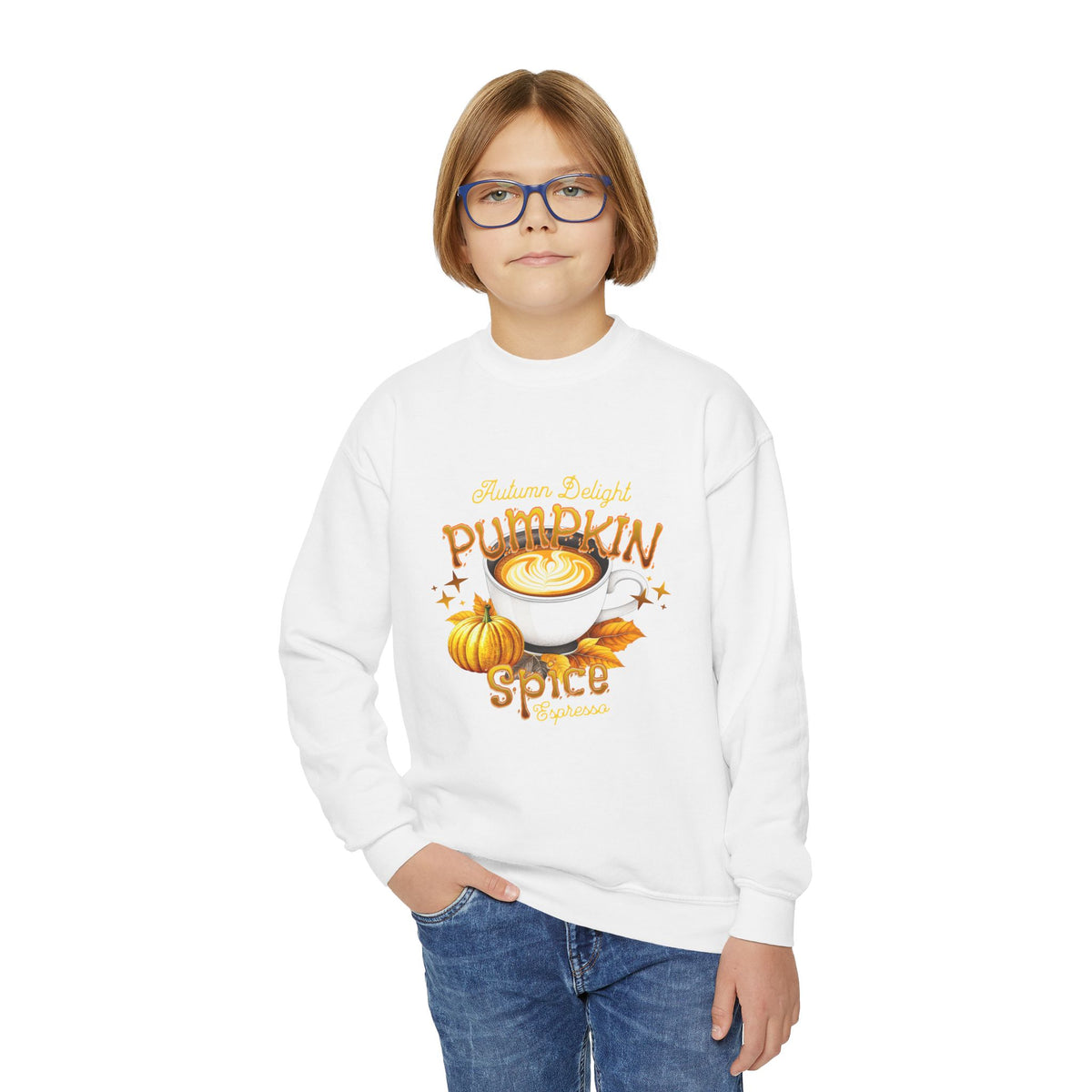 Pumpkin Spice Latte Youth Crewneck