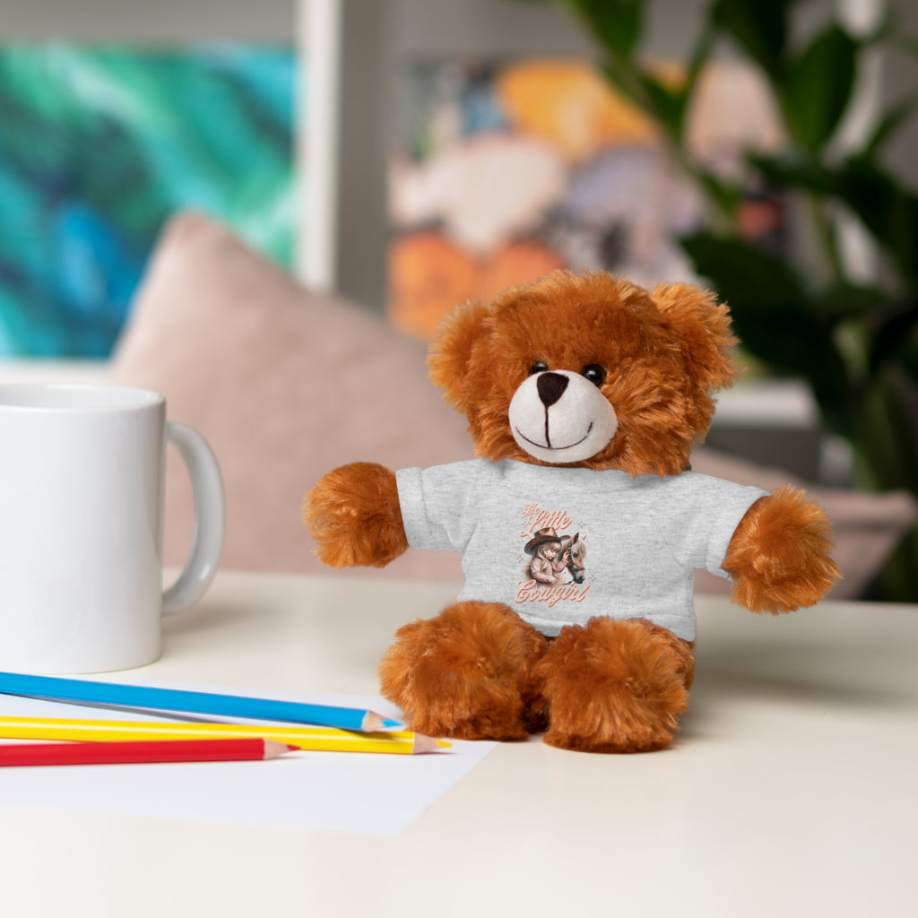 Plush Animal with 'The Little Cowgirl' Tee