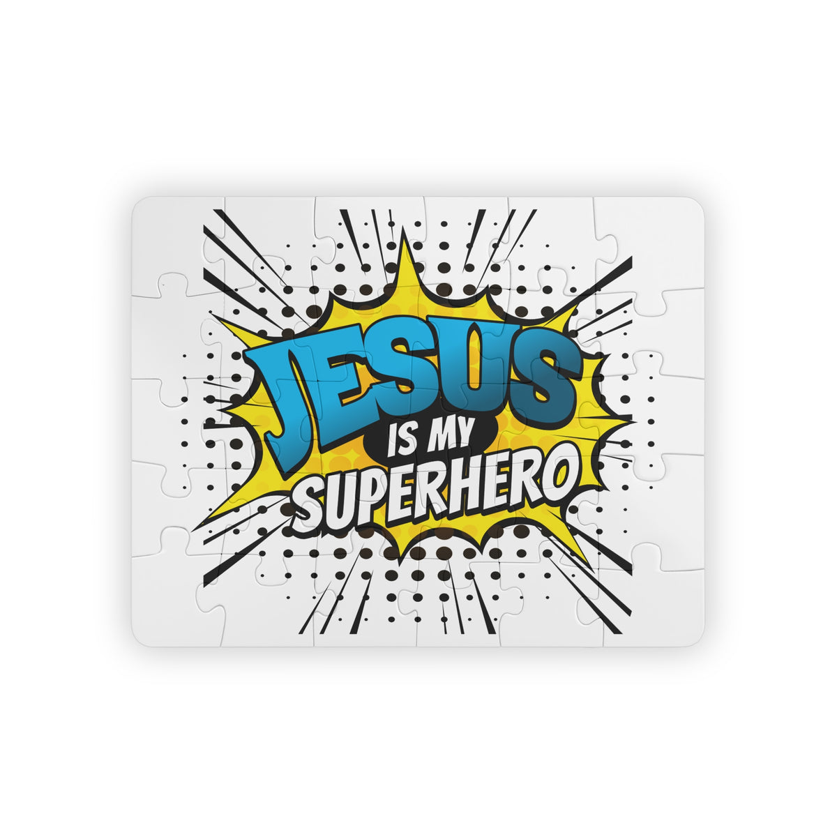 "Jesus Is My Superhero" Comic-Style Puzzle (30pcs)