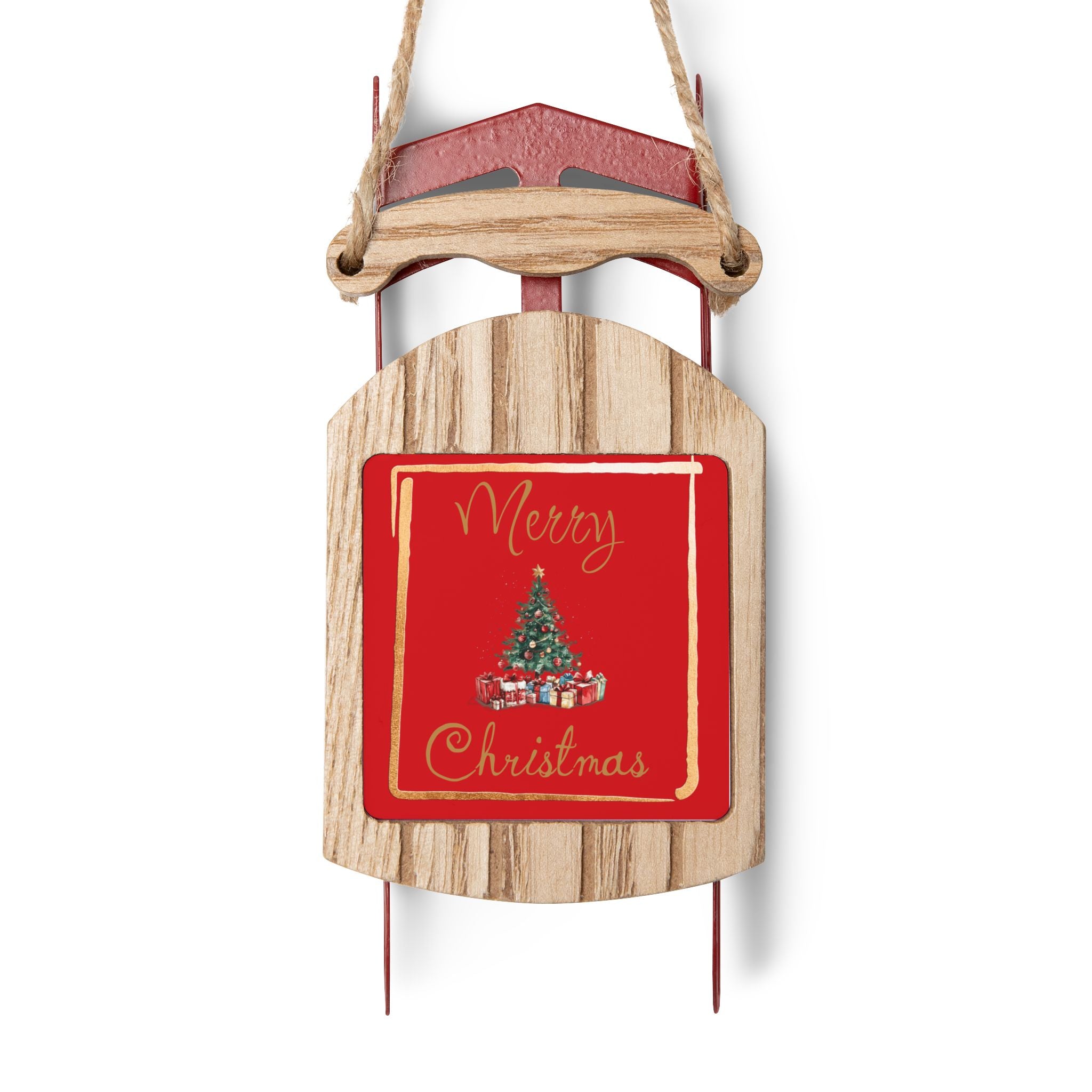 Sled Christmas Ornament