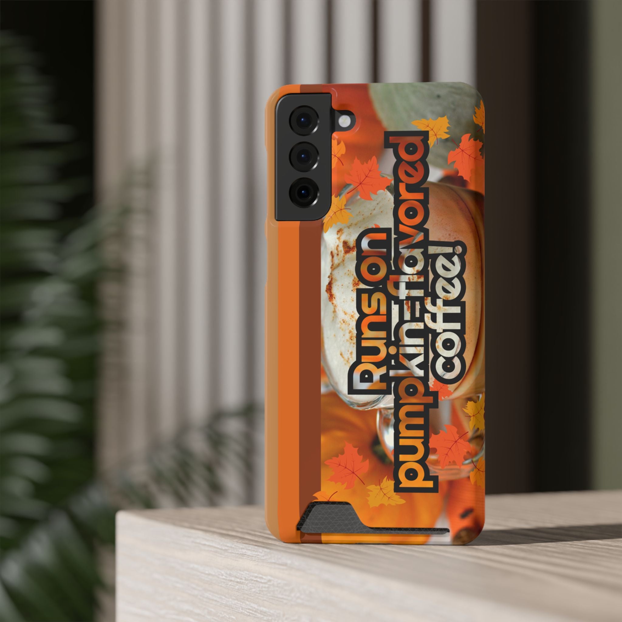 Coffee Phone Case w/Card Holder