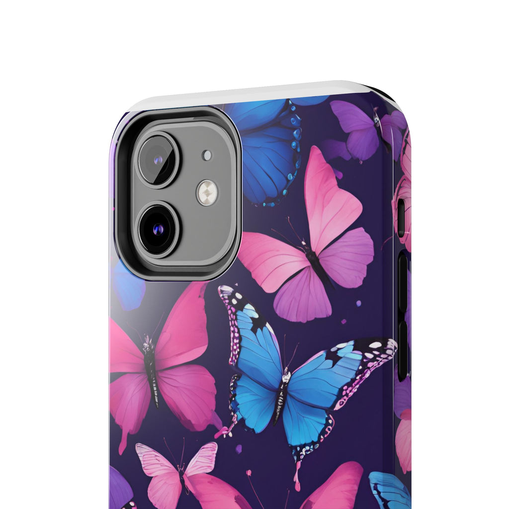 Butterfly Phone Case (Pink,Purple and Blue)