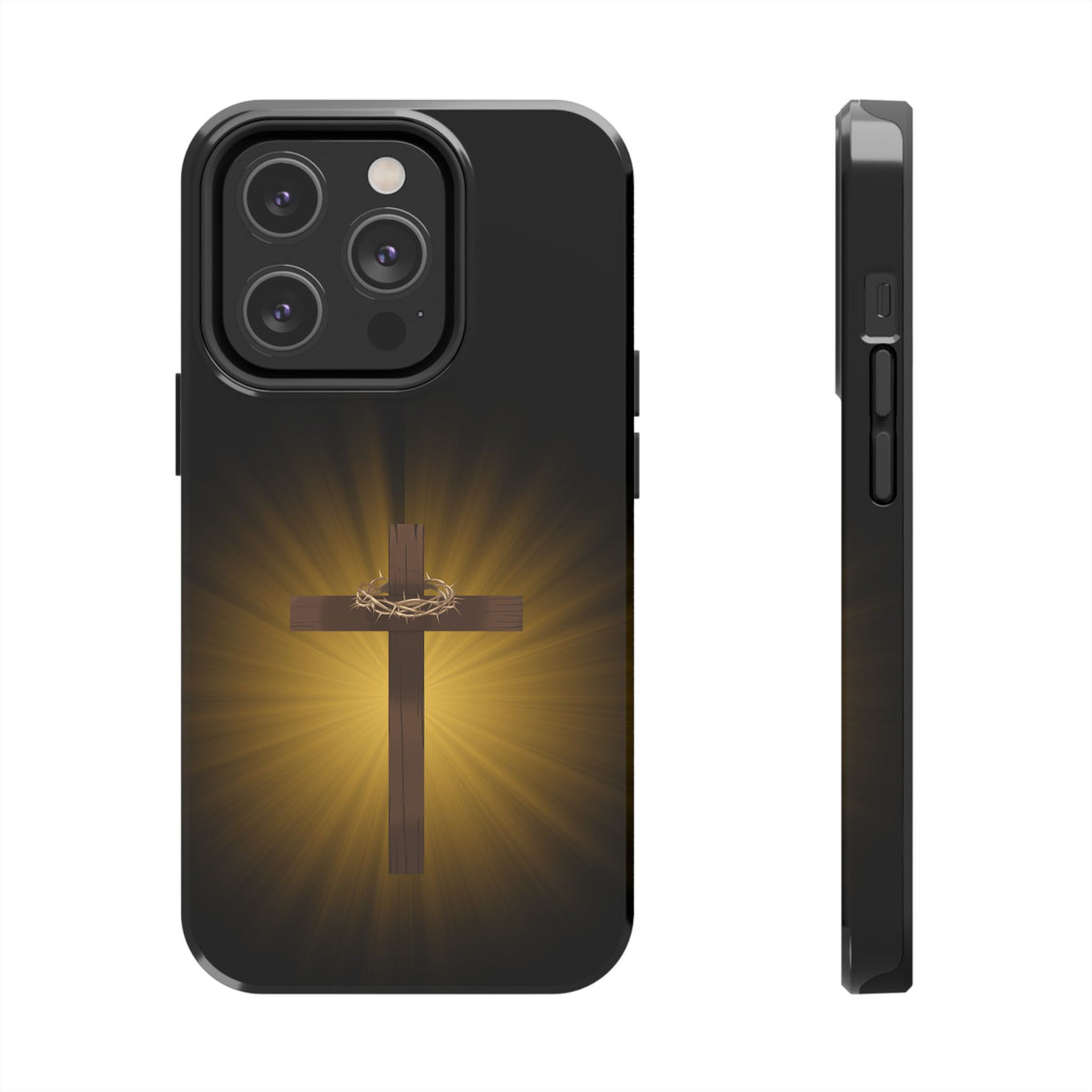 Cross and Crown of Thorns Phone Case