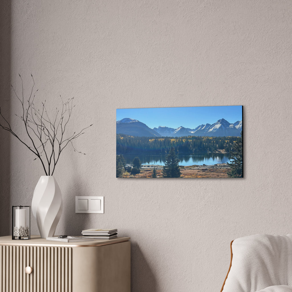 Mountain Lake Landscape Canvas