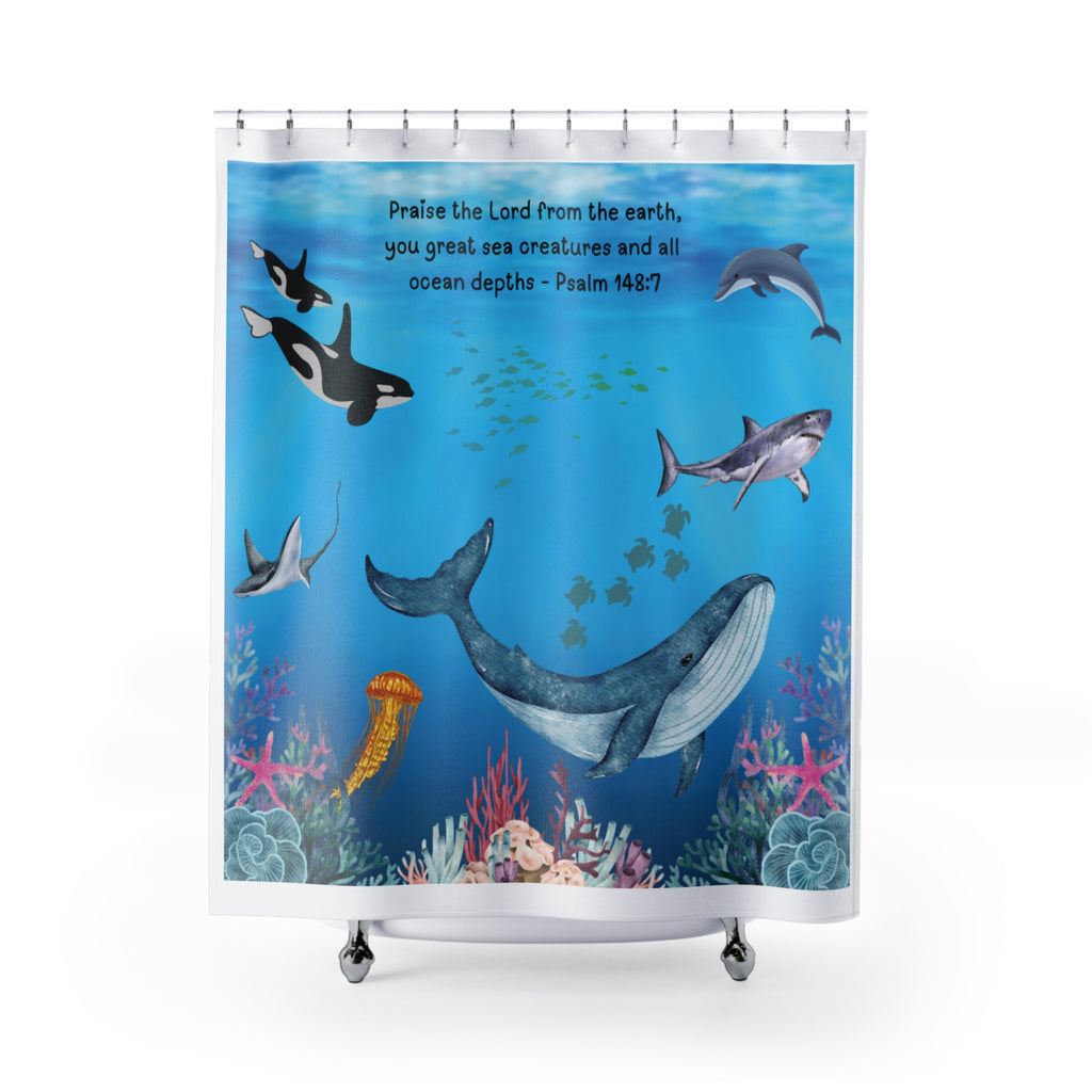 Aquatic Shower Curtain