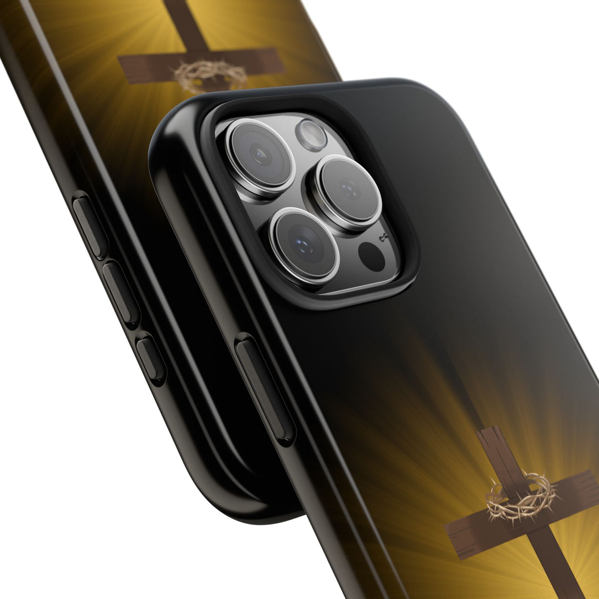 Cross and Crown of Thorns Phone Case