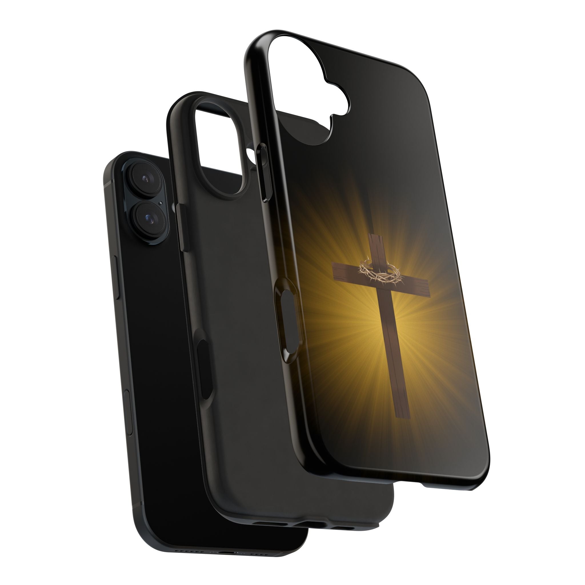Cross and Crown of Thorns Phone Case