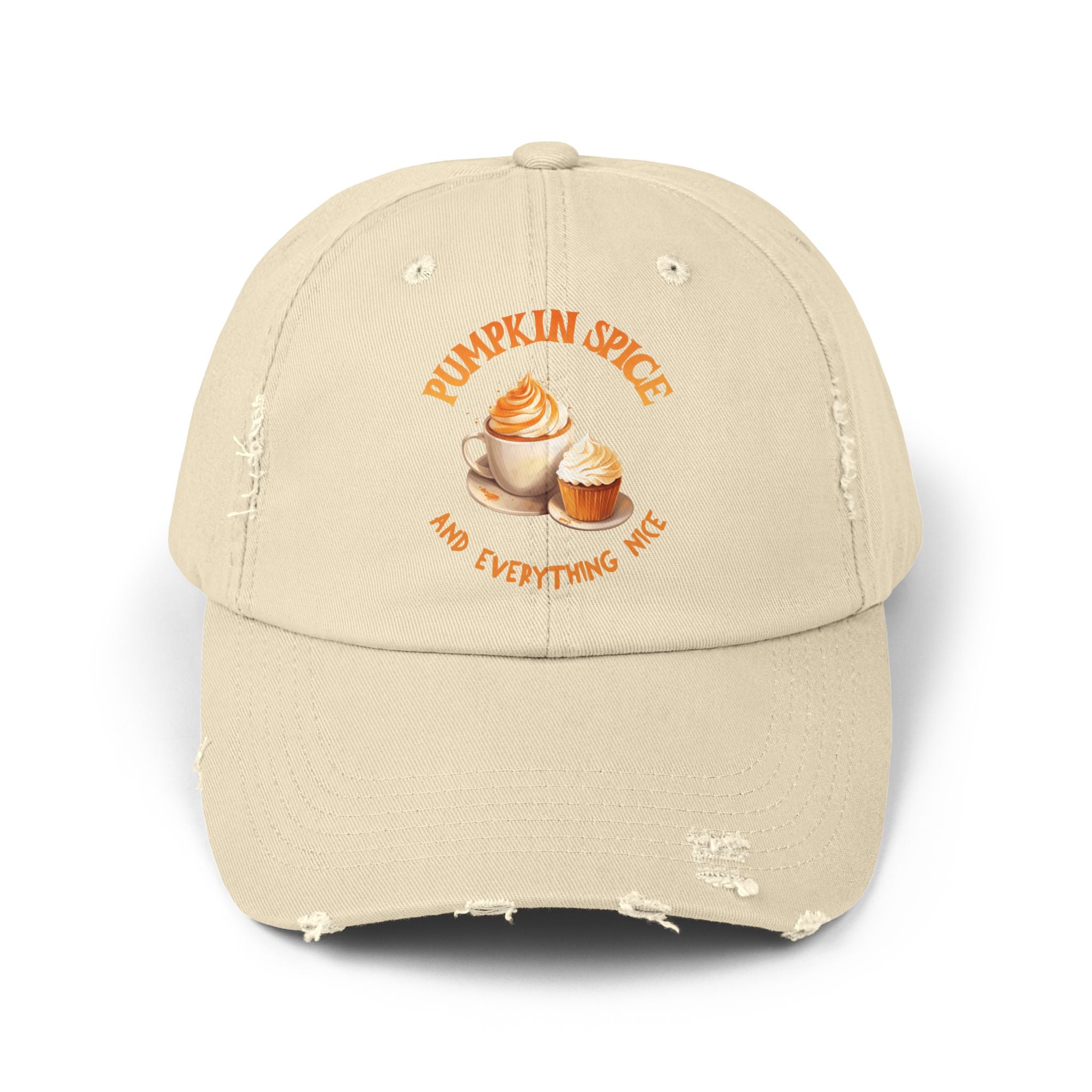 Pumpkin Spice Distressed Hat