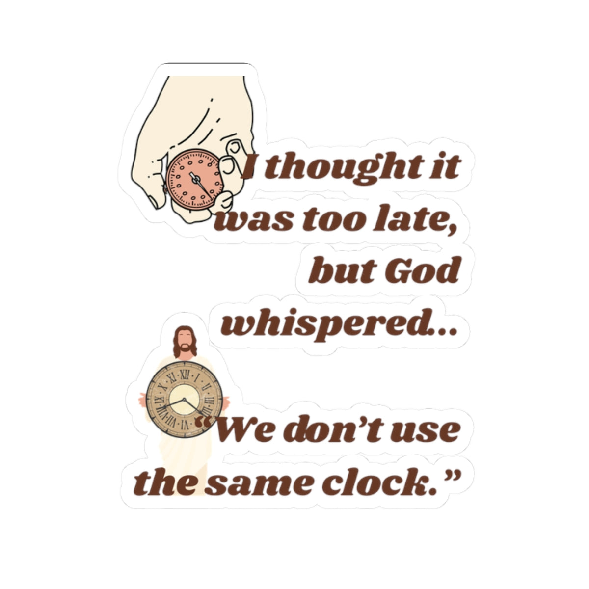 God's Clock Sticker