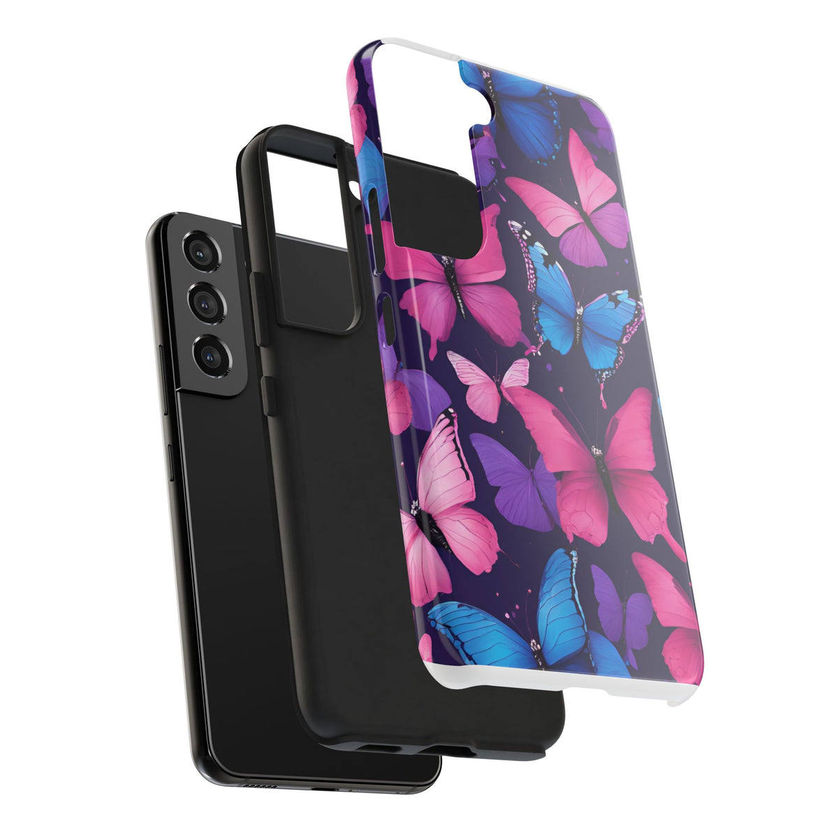 Butterfly Phone Case (Pink,Purple and Blue)