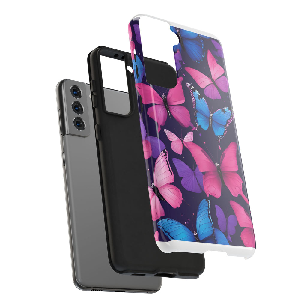 Butterfly Phone Case (Pink,Purple and Blue)
