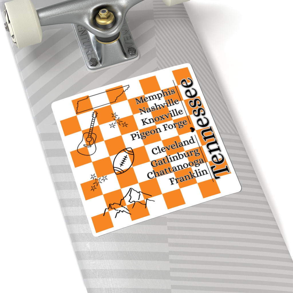 Tennessee Checkerboard Sticker