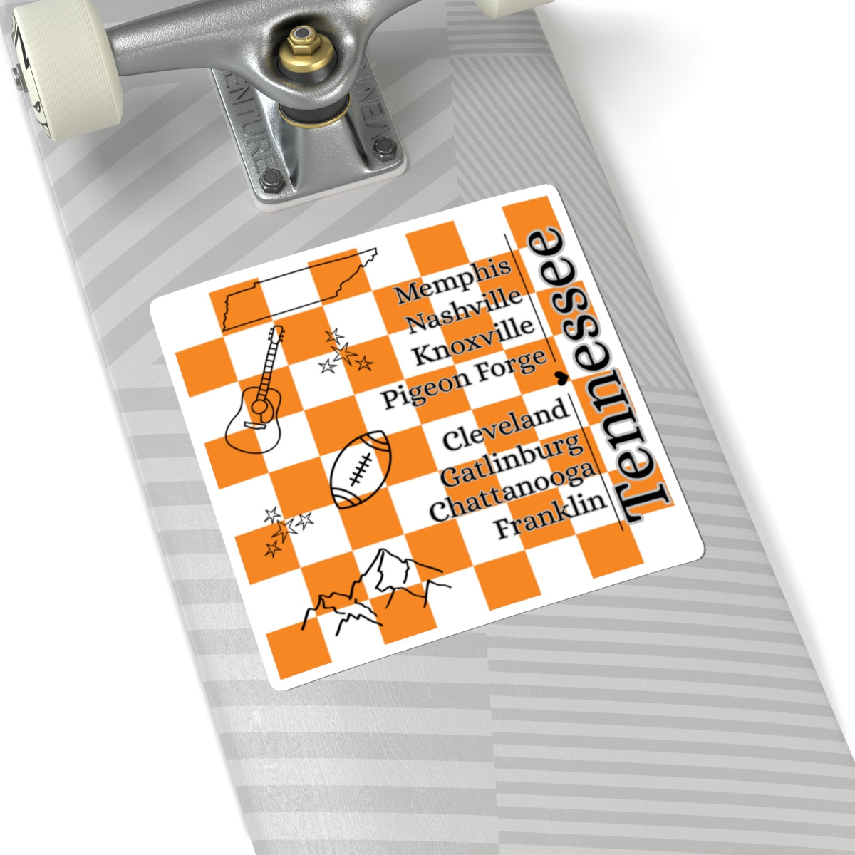 Tennessee Checkerboard Sticker