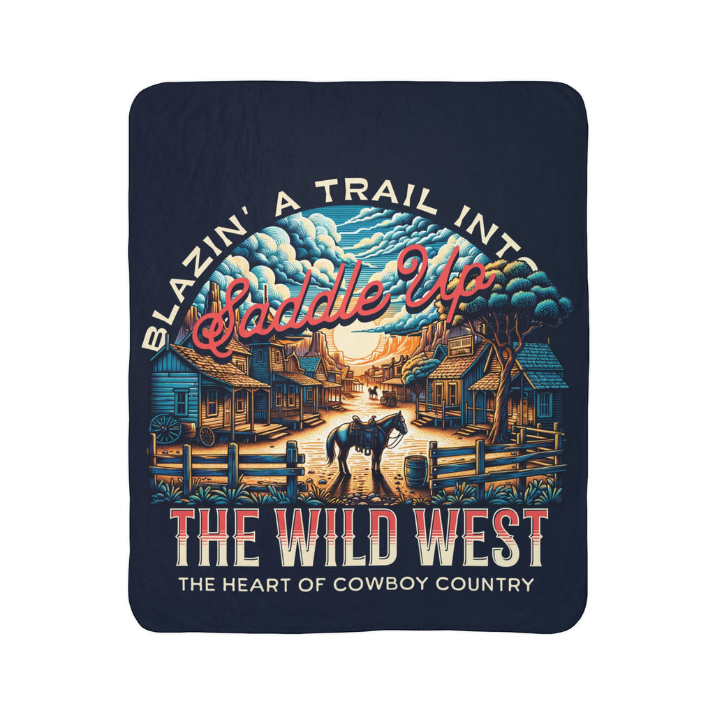 Blazin' A Trail Fleece Throw