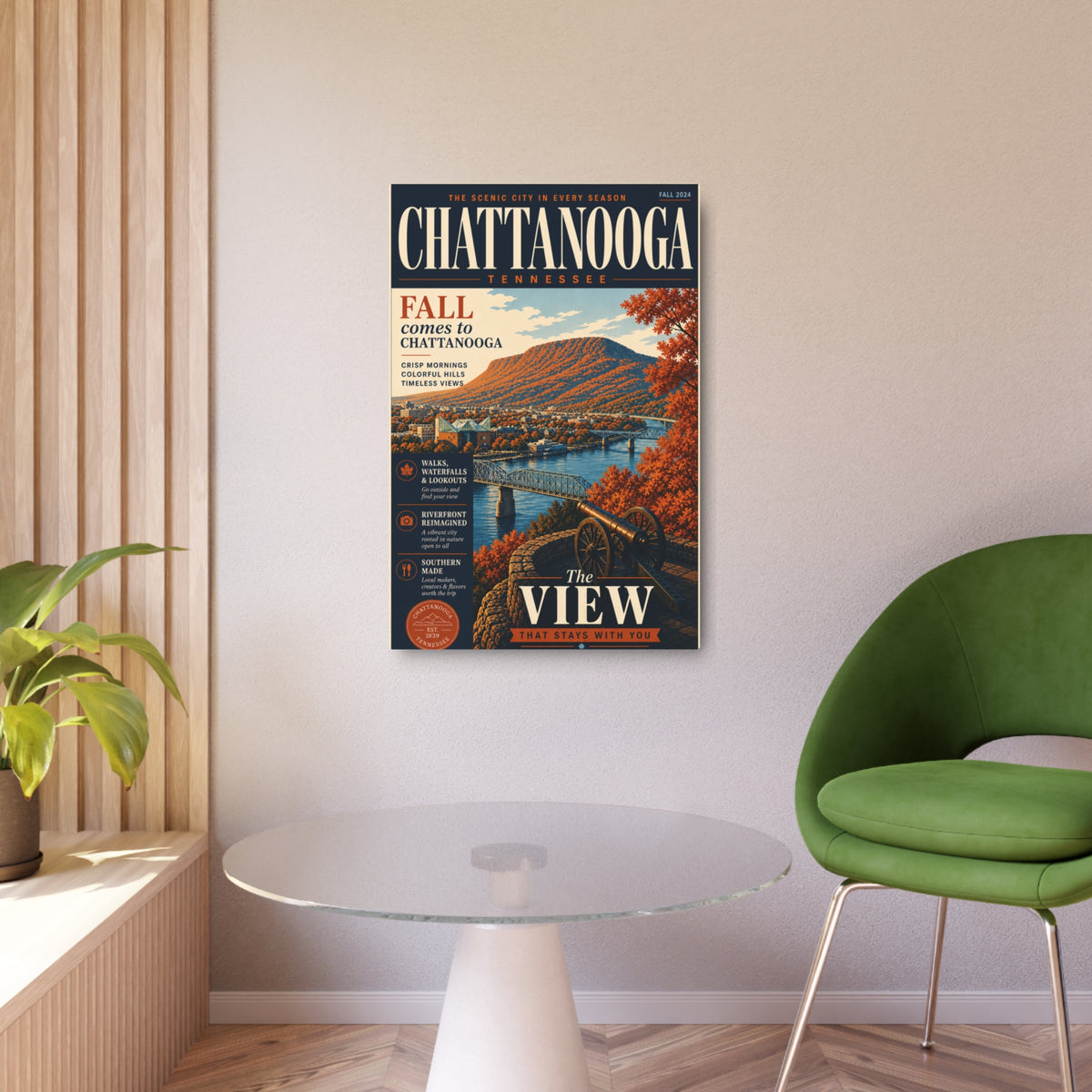 Chattanooga Tennesssee Metal Art Sign