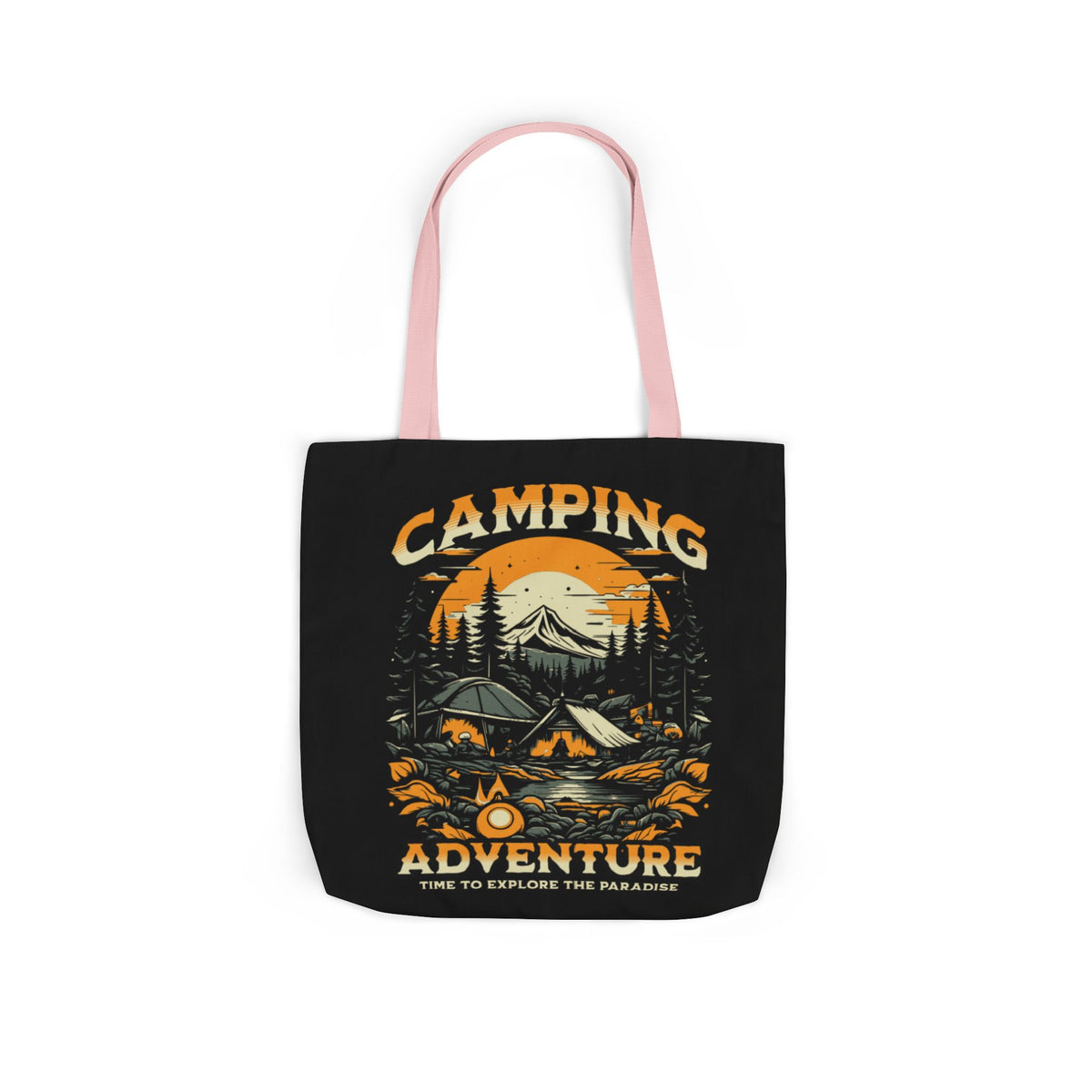 Camping Adventure Canvas Tote Bag