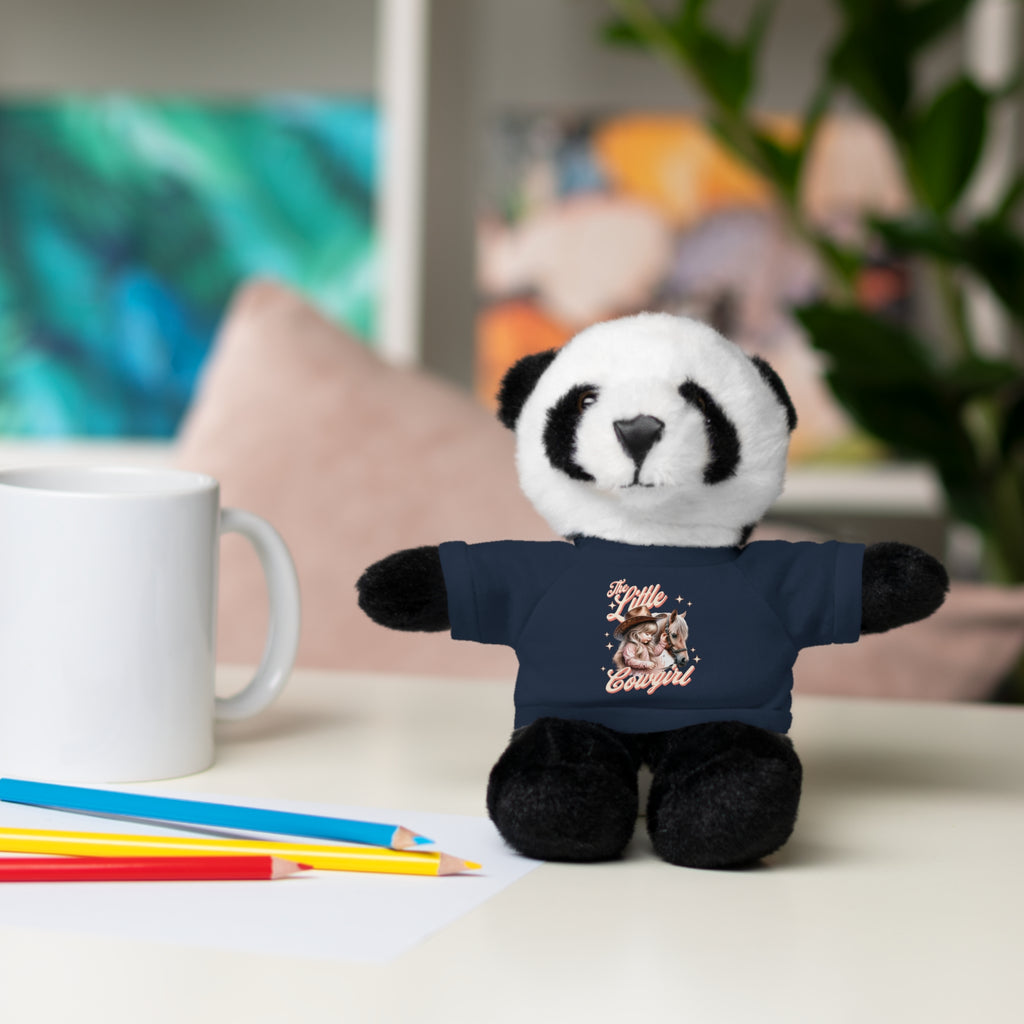 Plush Animal with 'The Little Cowgirl' Tee