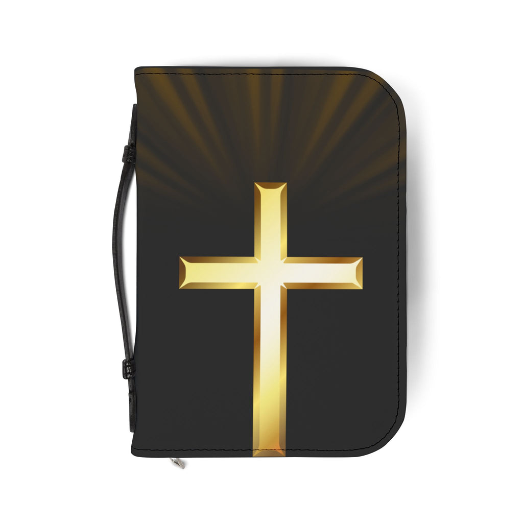 Gold Cross & Crown Bible Cover