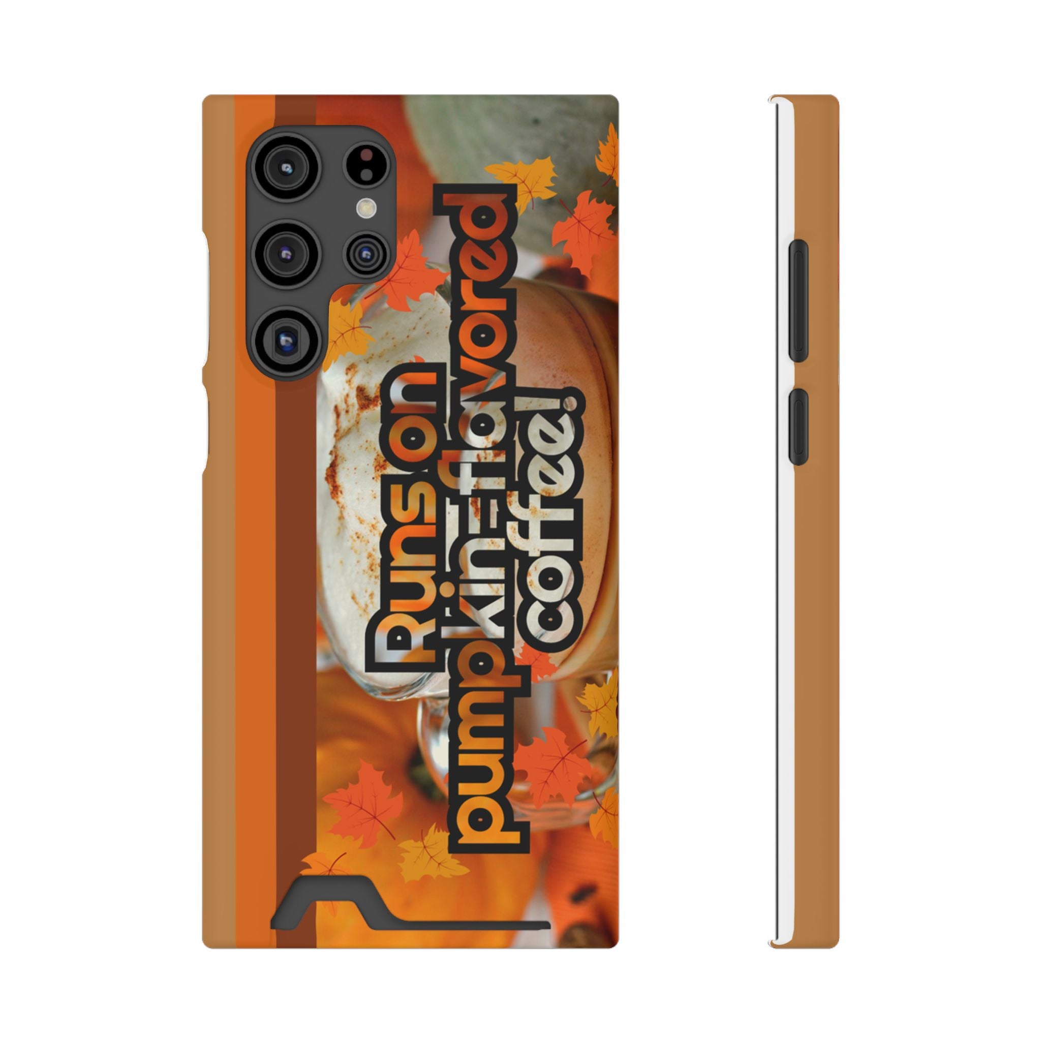 Coffee Phone Case w/Card Holder