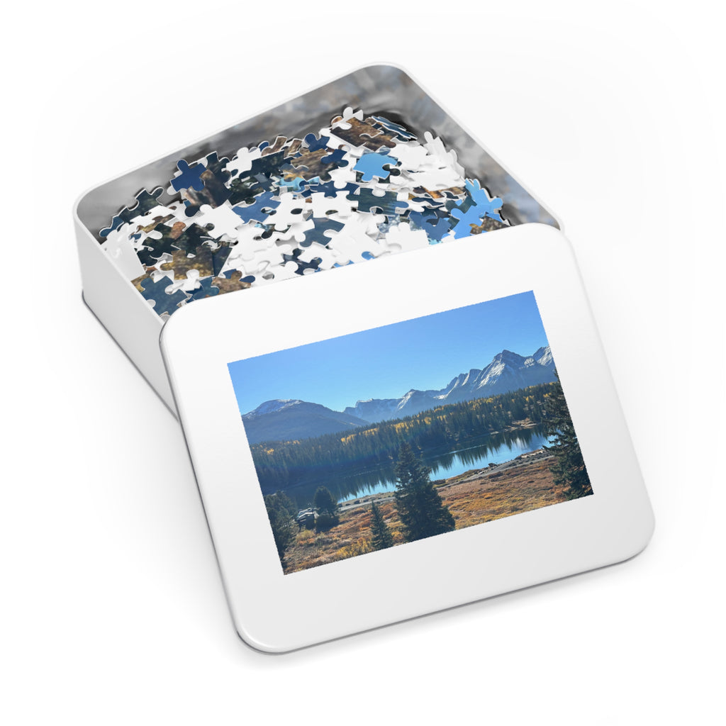 Mountain Lake Jigsaw Puzzle (500-Piece Puzzle with Tin)