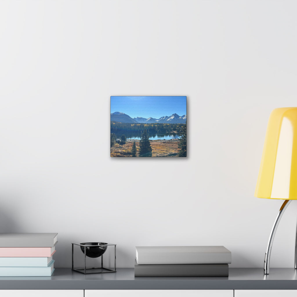 Mountain Lake Landscape Canvas