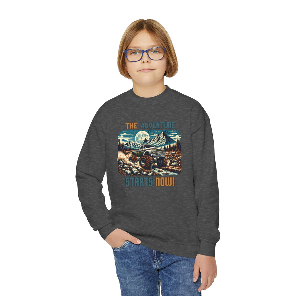 “The Adventure Starts Now” Youth Hoodie