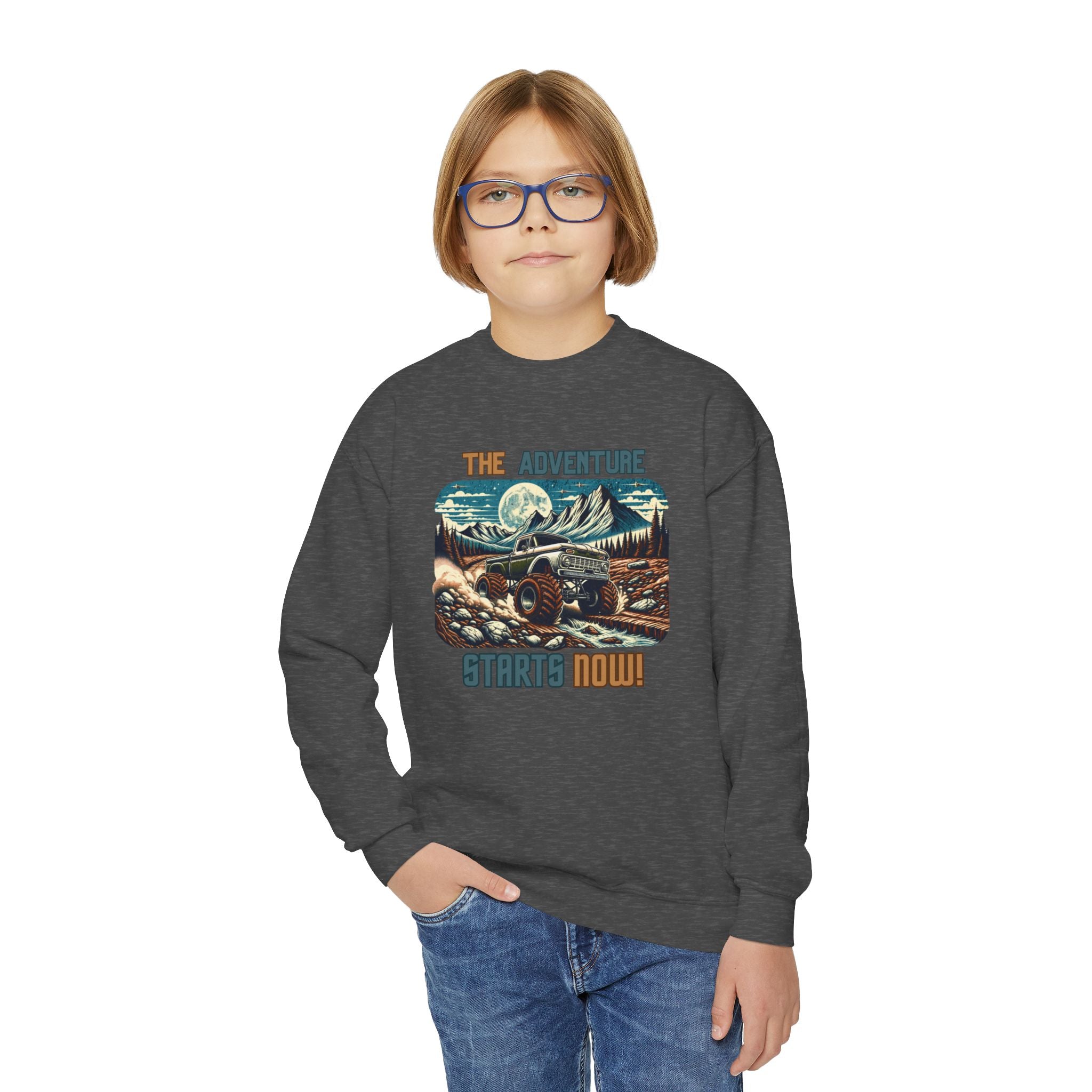 “The Adventure Starts Now” Youth Hoodie
