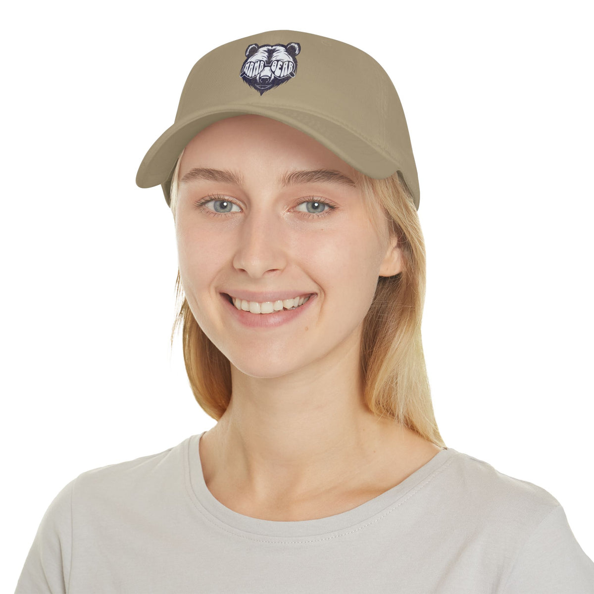 Bear Logo Low Profile Baseball Cap