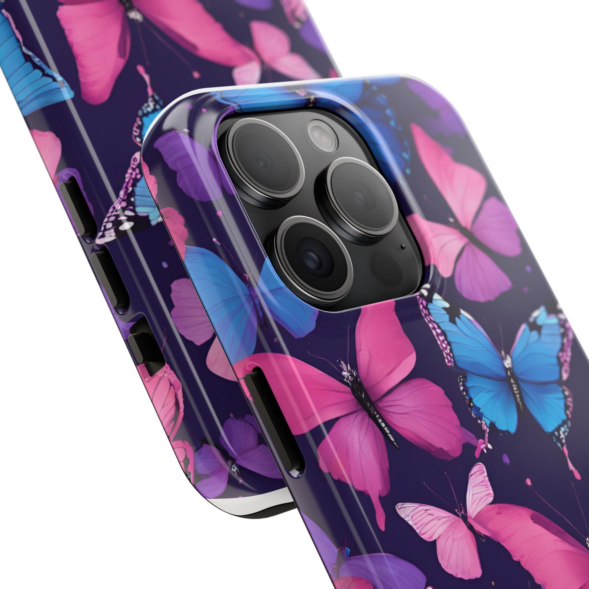 Butterfly Phone Case (Pink,Purple and Blue)