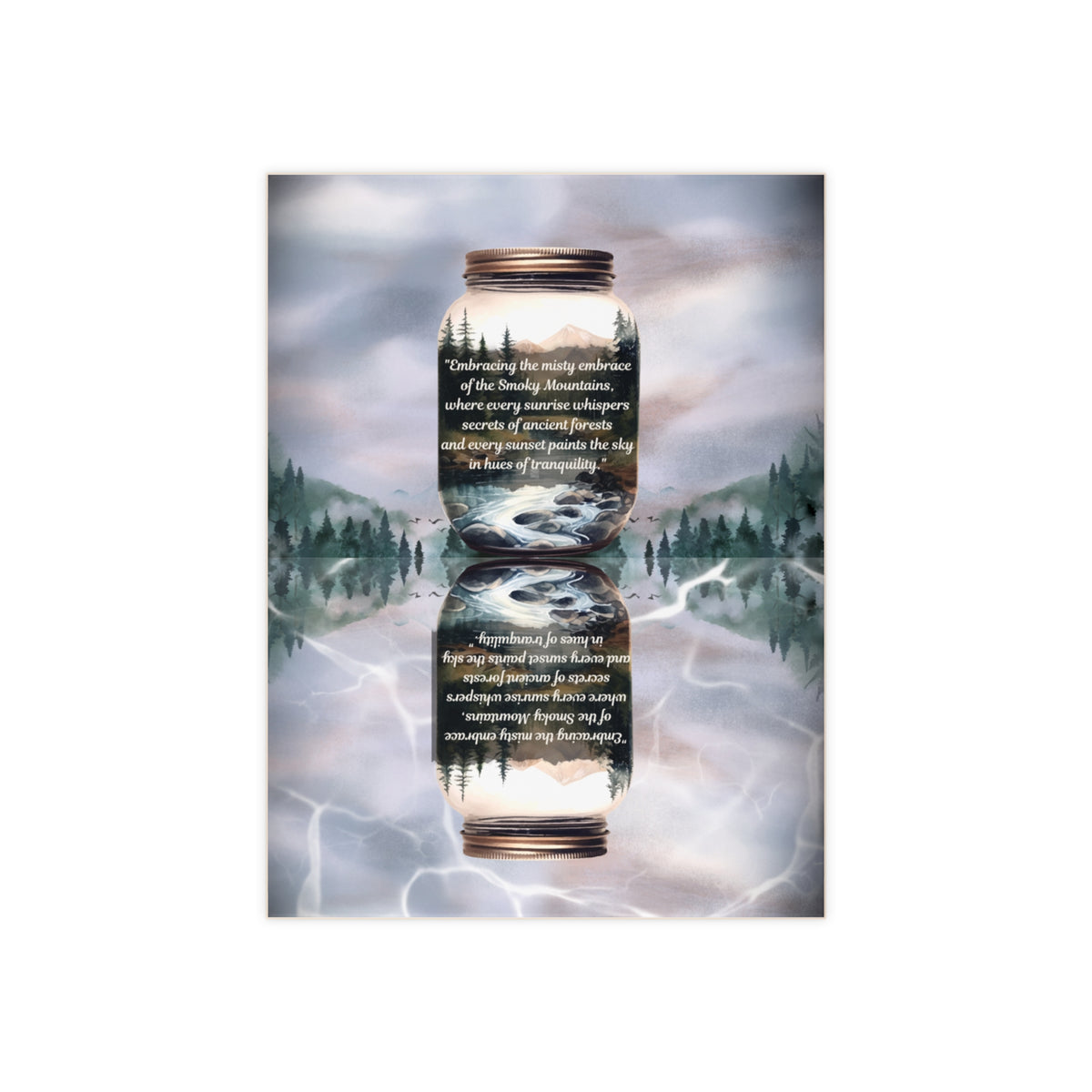 Mountain Reflection Ceramic Tile