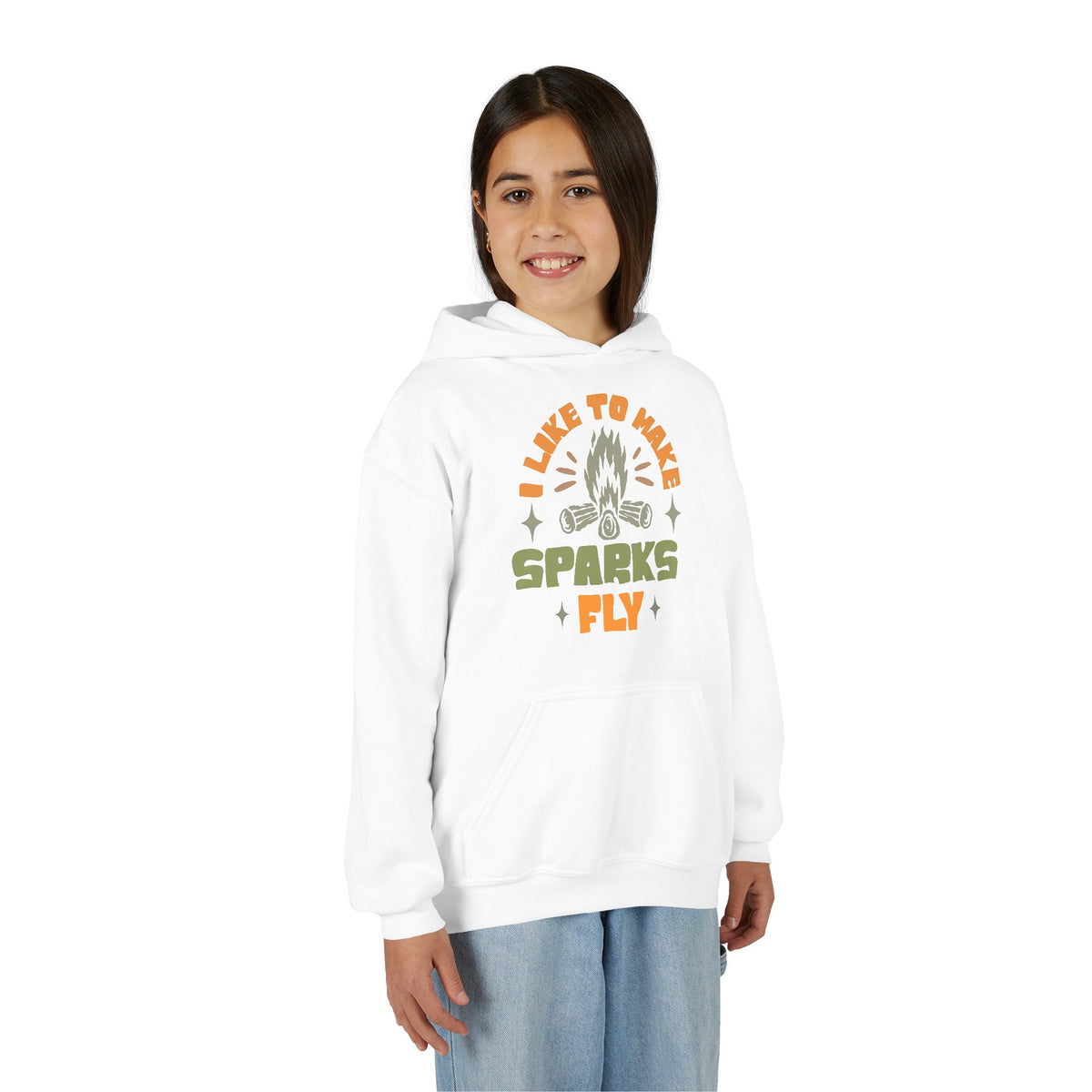 "...Make Sparks Fly" Campfire Youth Hoodie