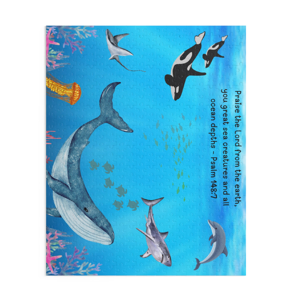 Sea Creatures Puzzle (Psalm 148:7) (120/252/500pcs)