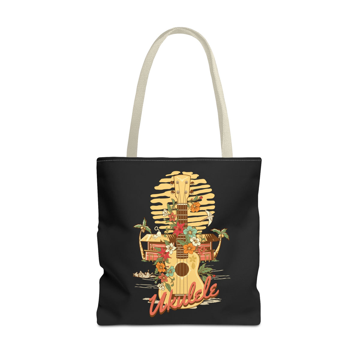 Ukulele Retro Tote Bag