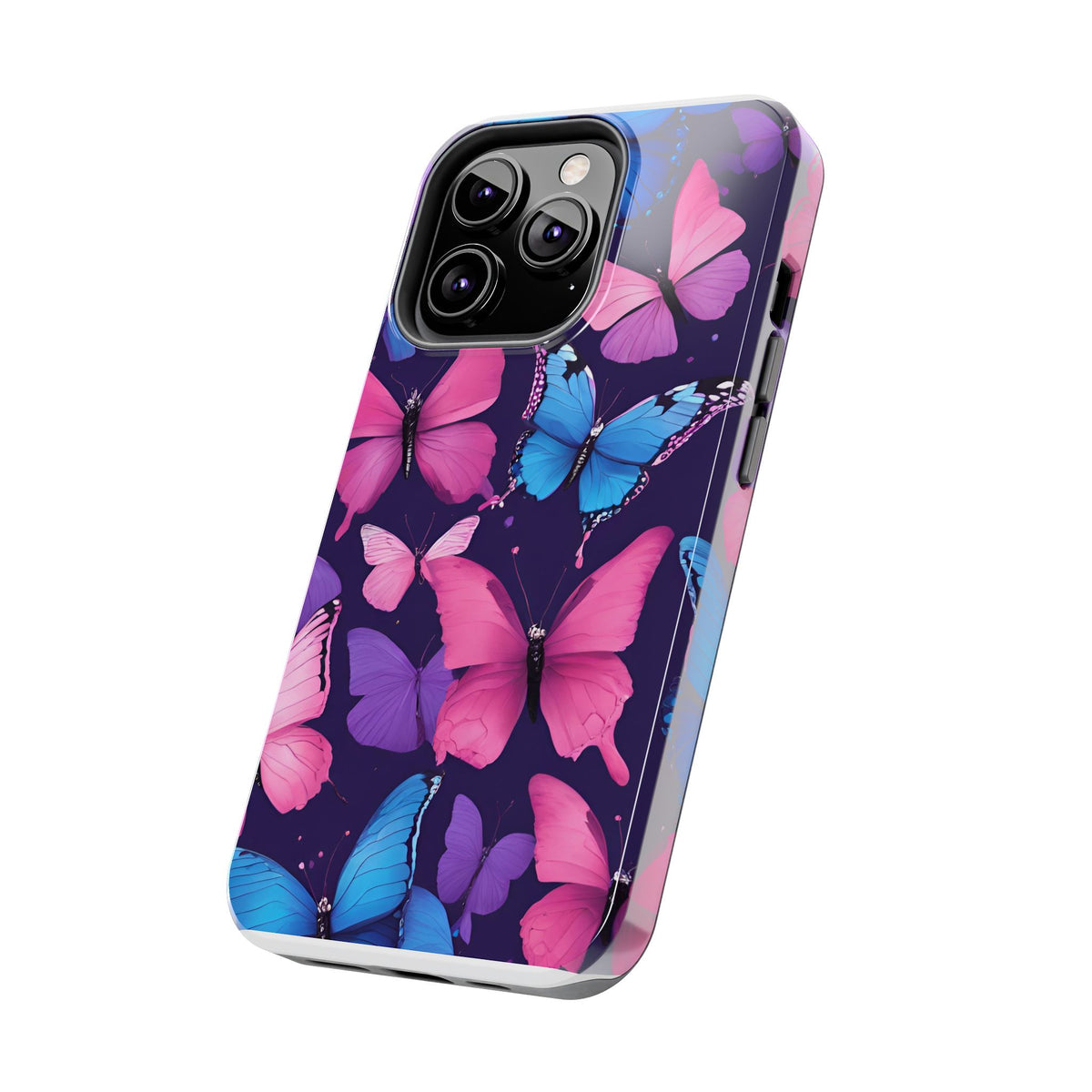 Butterfly Phone Case (Pink,Purple and Blue)
