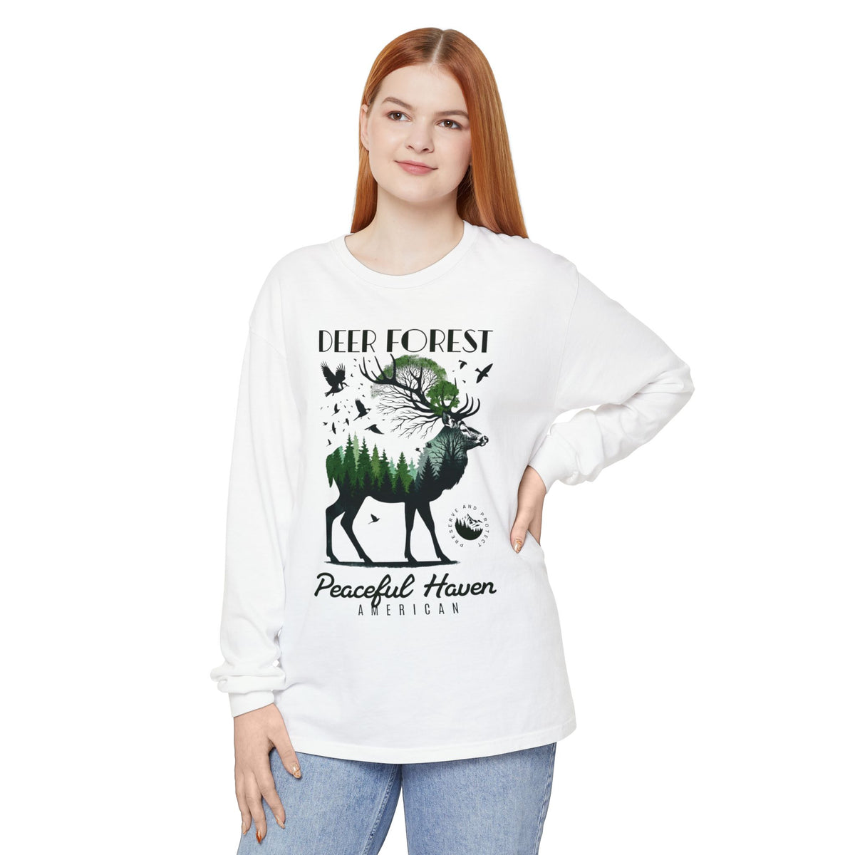 Deer Forest LS Tee