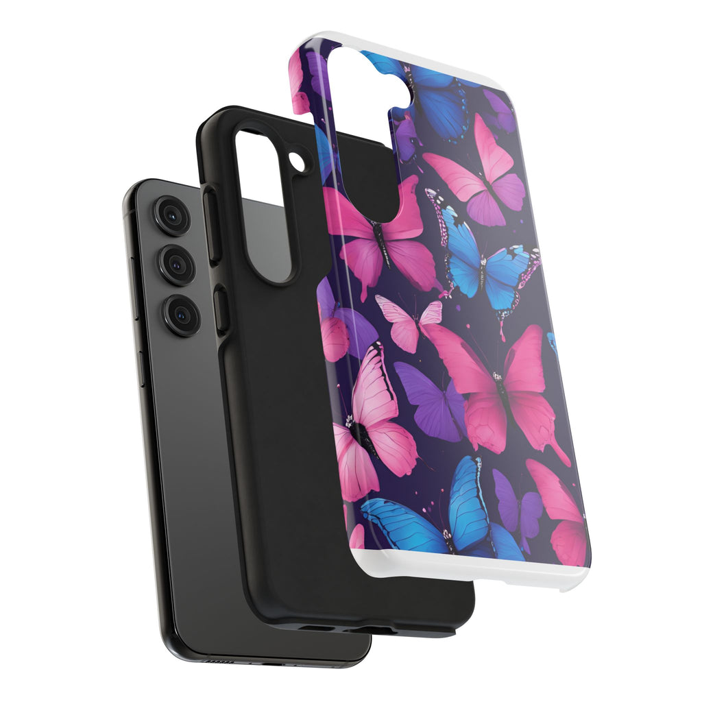 Butterfly Phone Case (Pink,Purple and Blue)