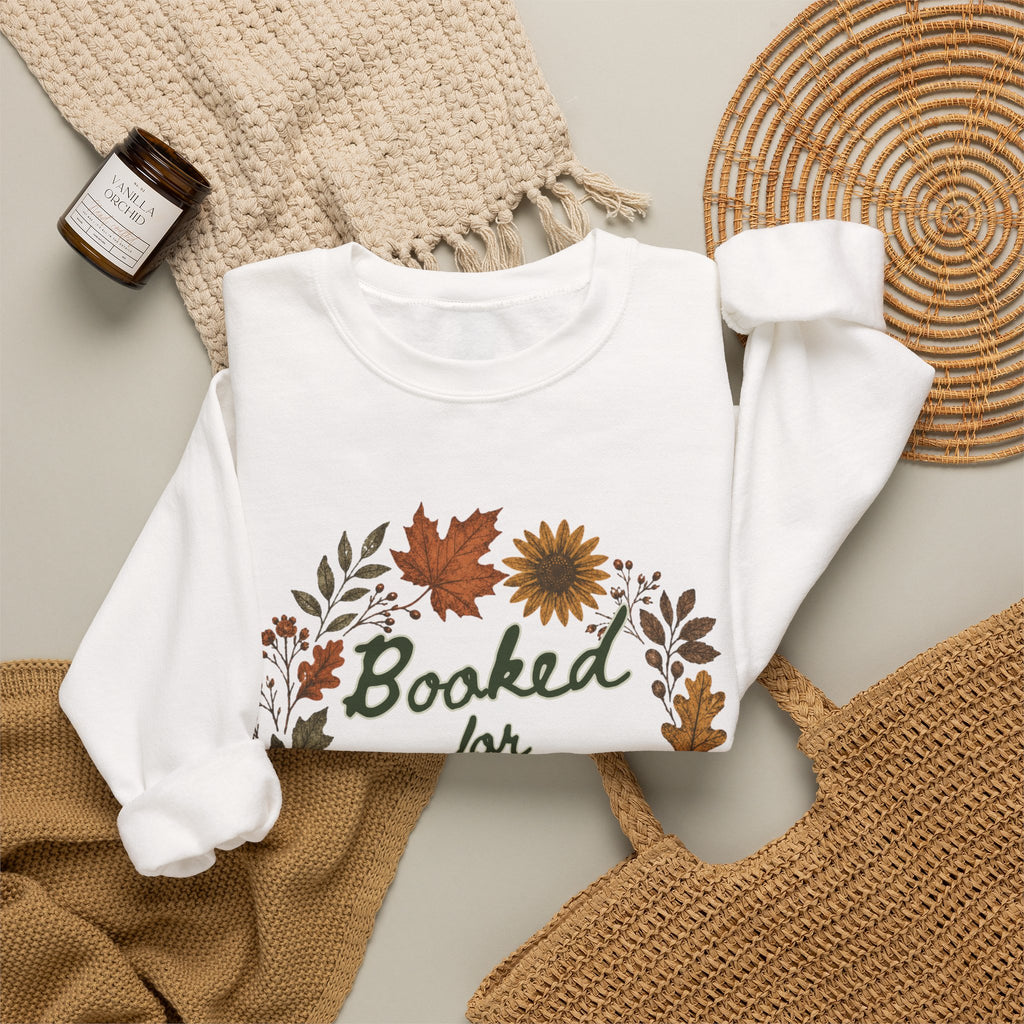 "Booked for Autumn" Crewneck