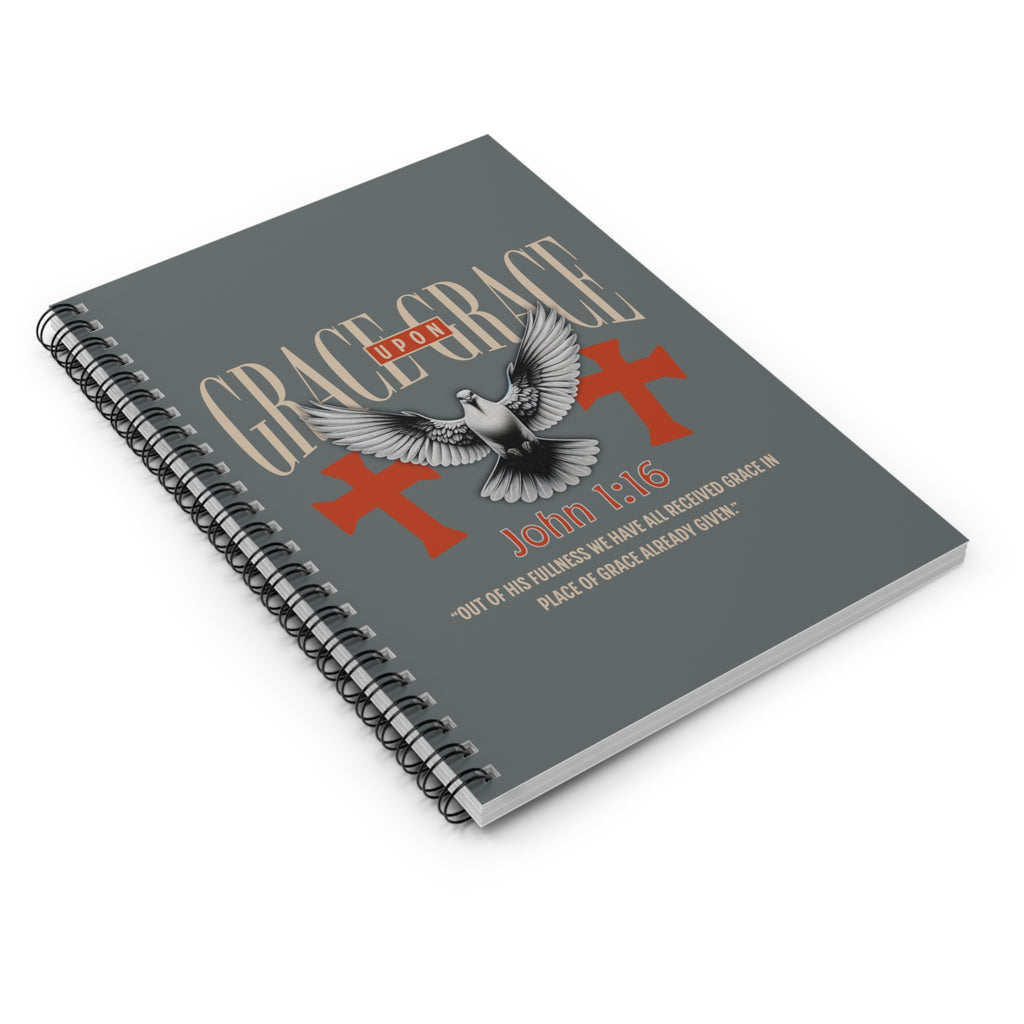 Grace Upon Grace Spiral Notebook (John 1:16)