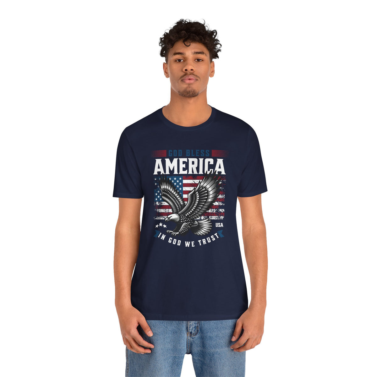 God Bless America with Eagle T-Shirt