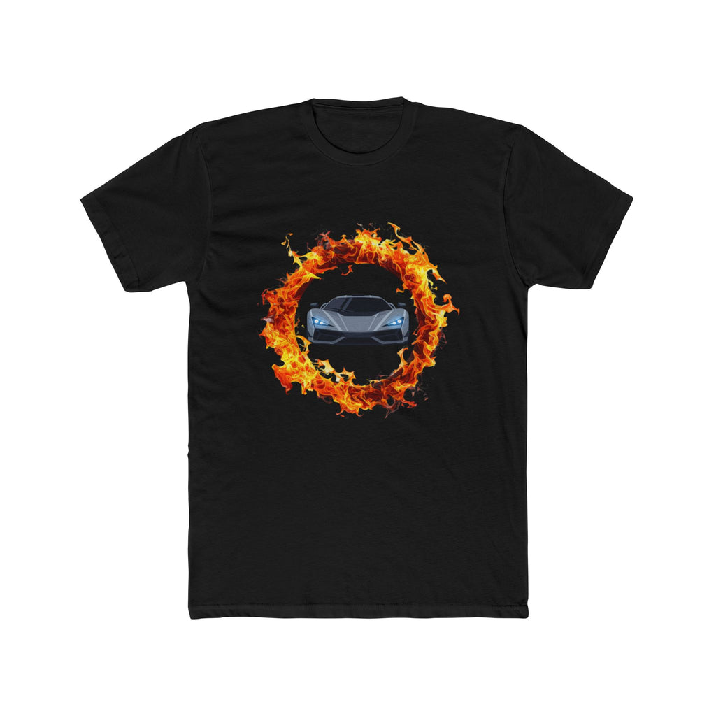 Car in Flaming Ring T-Shirt