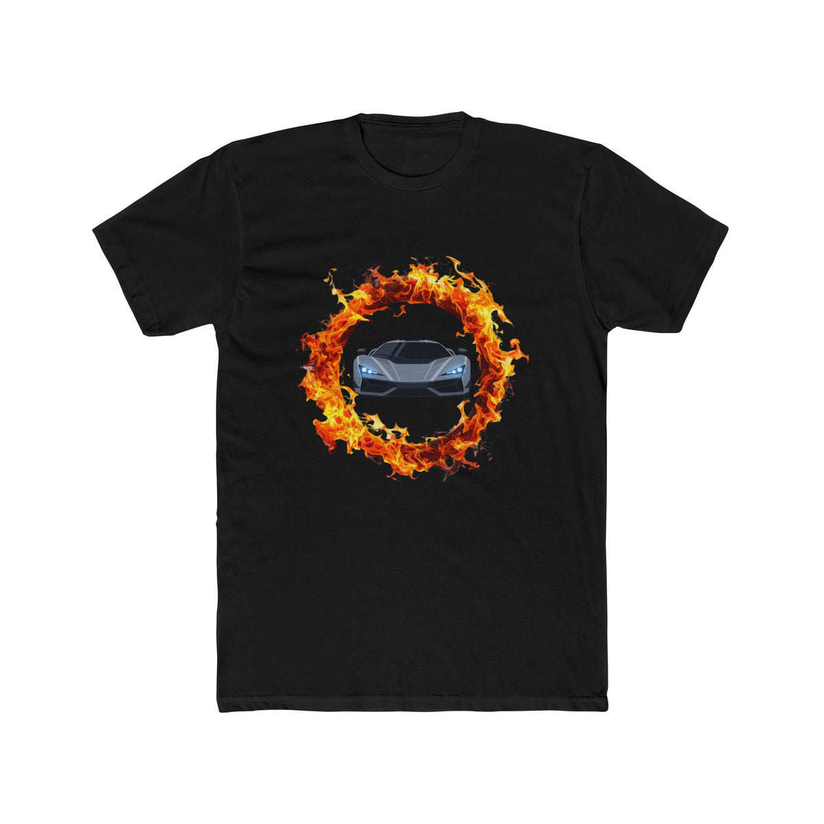 Car in Flaming Ring T-Shirt