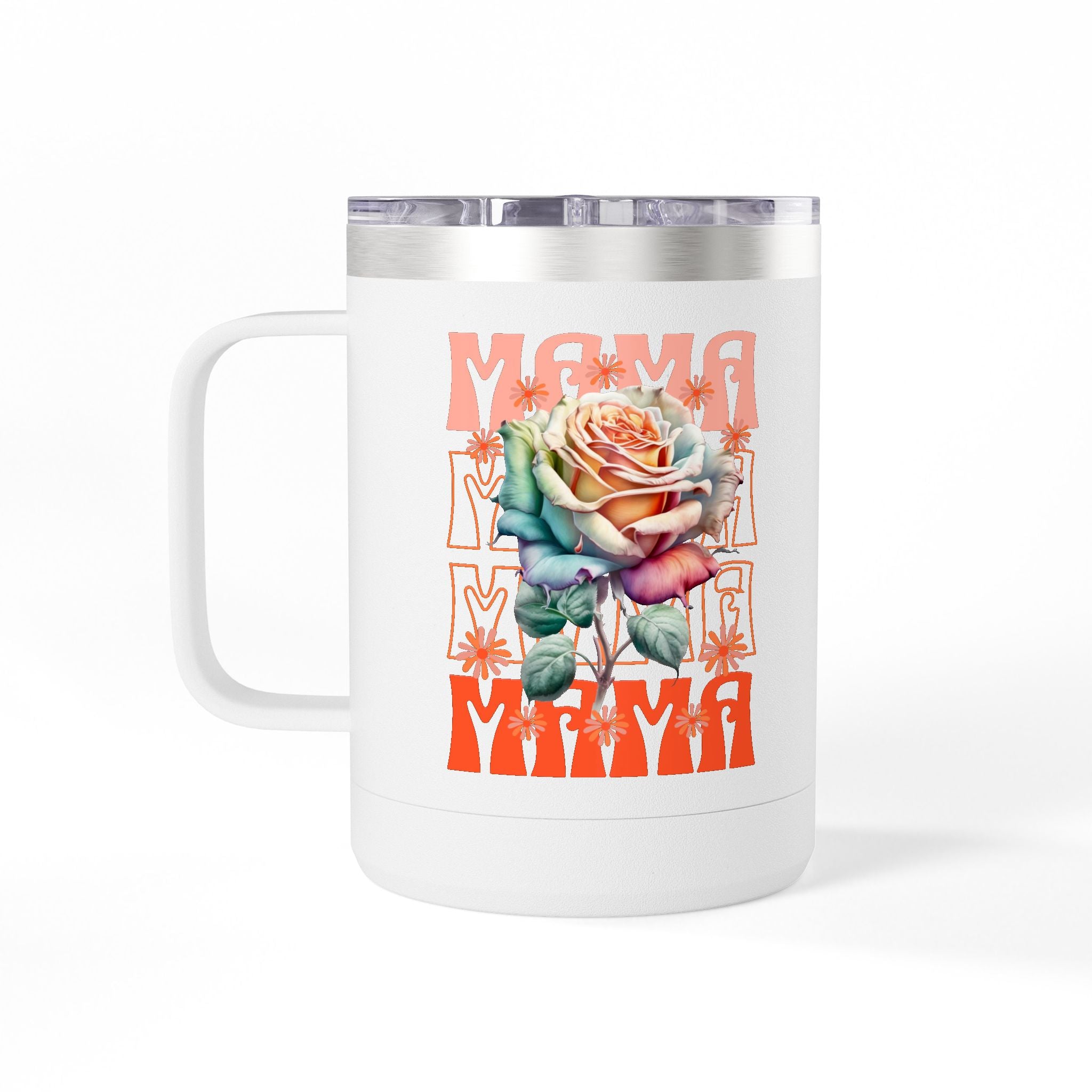 Mama Floral Coffee Tumbler (15oz.)