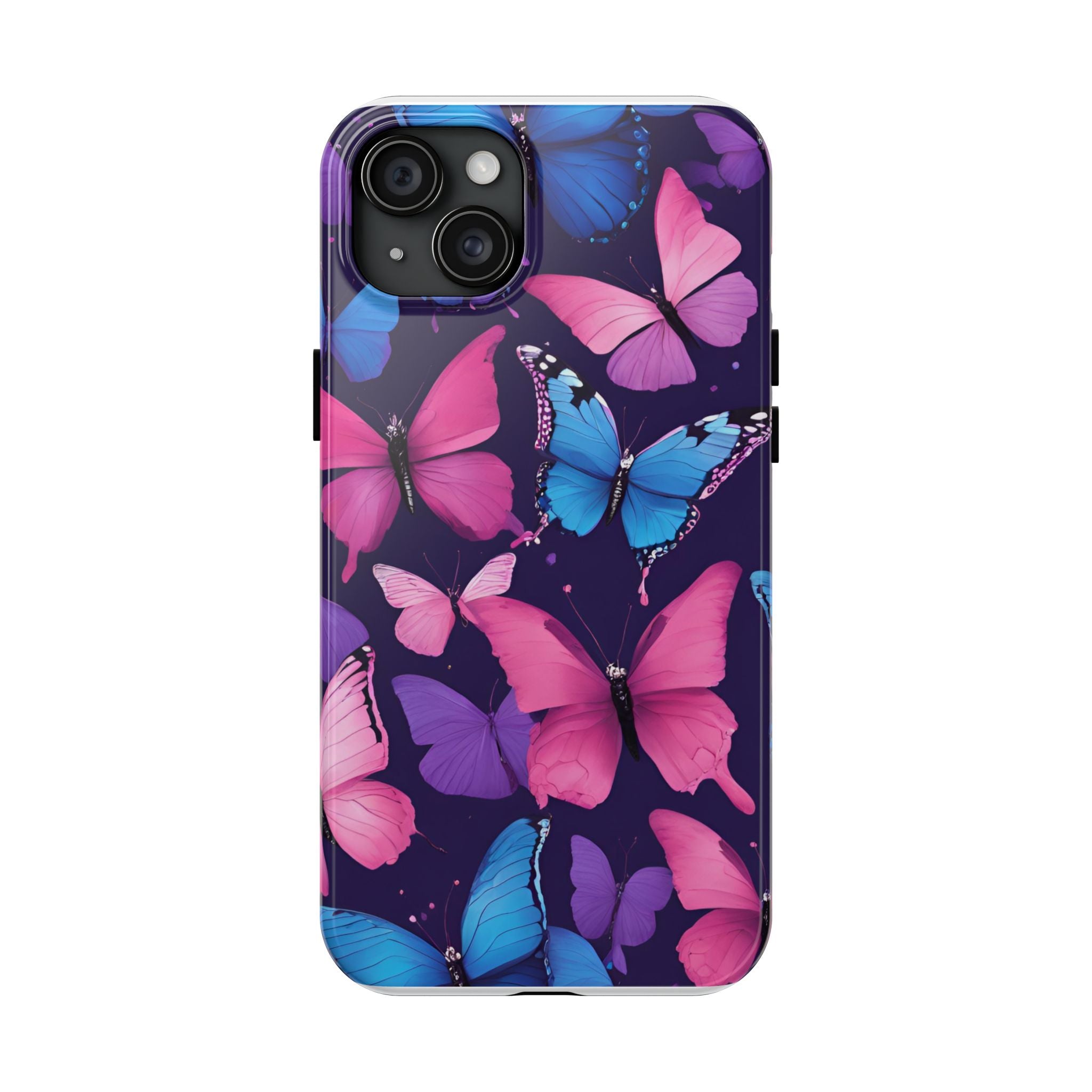 Butterfly Phone Case (Pink,Purple and Blue)