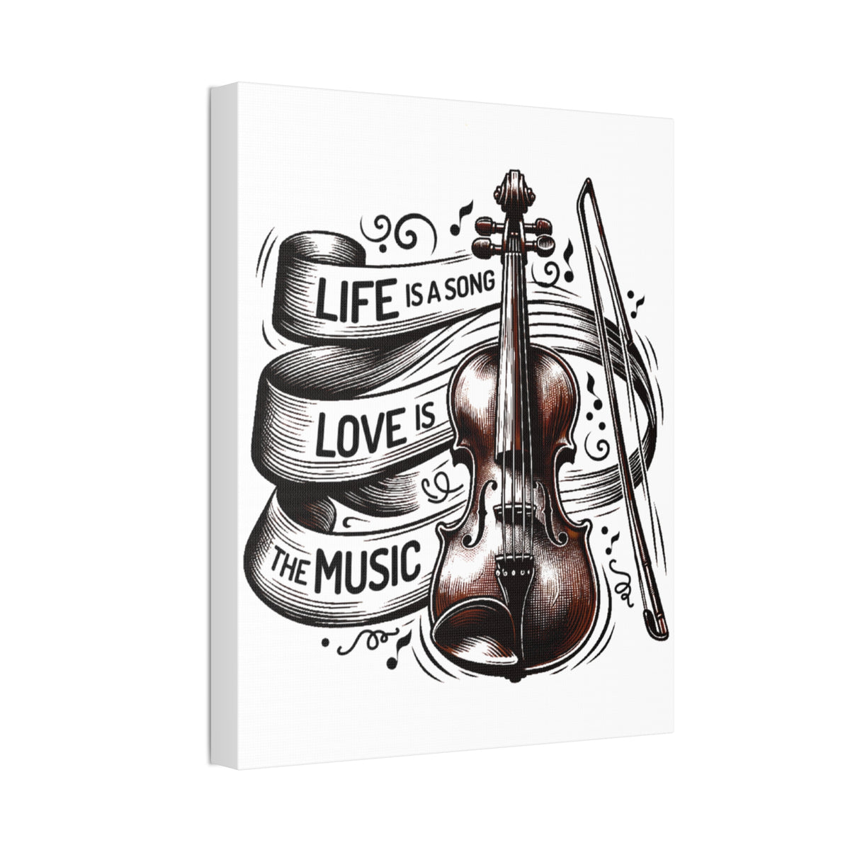 Violin Wall Art Canvas