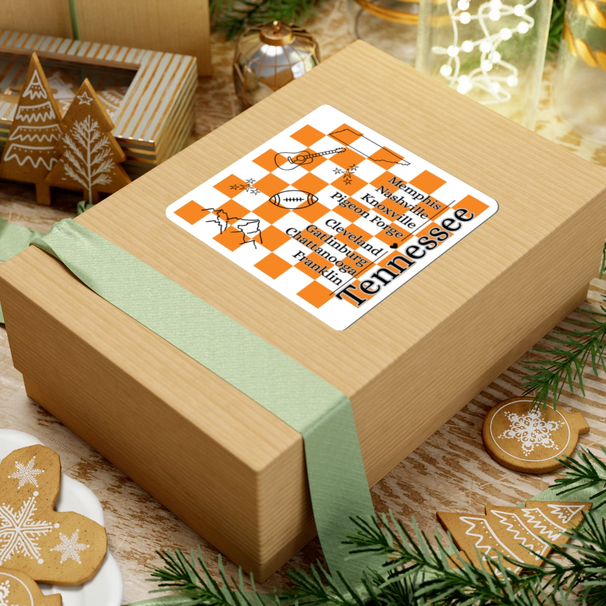 Tennessee Checkerboard Sticker