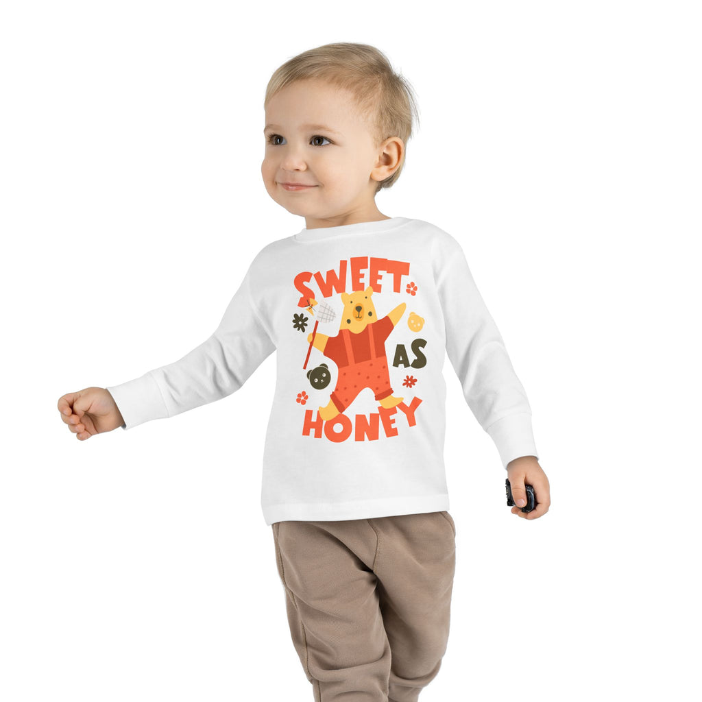 "Sweet as Honey" Bear Toddler LS T-Shirt