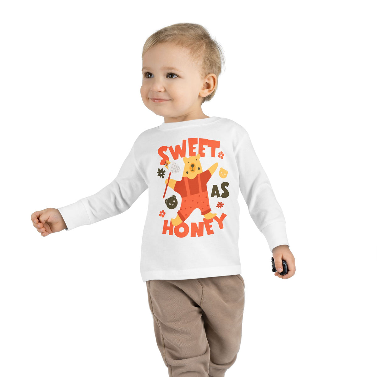"Sweet as Honey" Bear Toddler LS T-Shirt